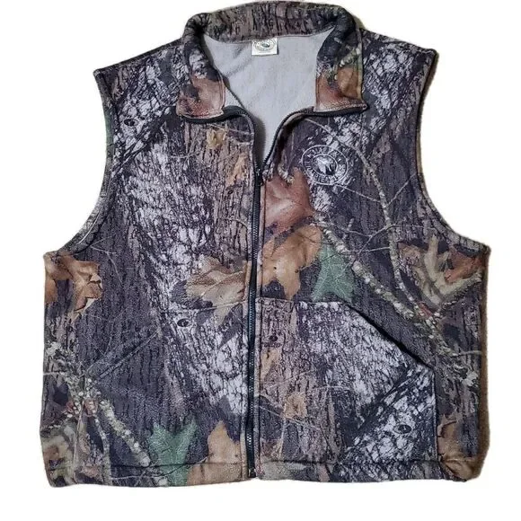 Macks Prairie Wings Mens Size XL Fleece Camo Vest - Picture 6 of 10